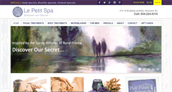 Desktop Screenshot of lepetitspa.ca